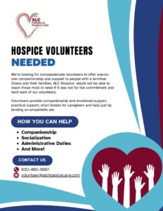 Hospice volunteer flyer
