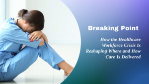 Healthcare worker in distress